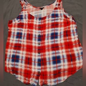 Torrid Slub Button Front Tank sz 2